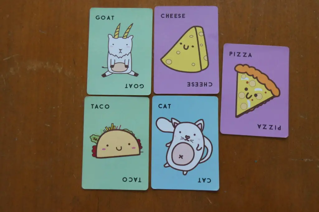 taco cat goat cheese pizza cards